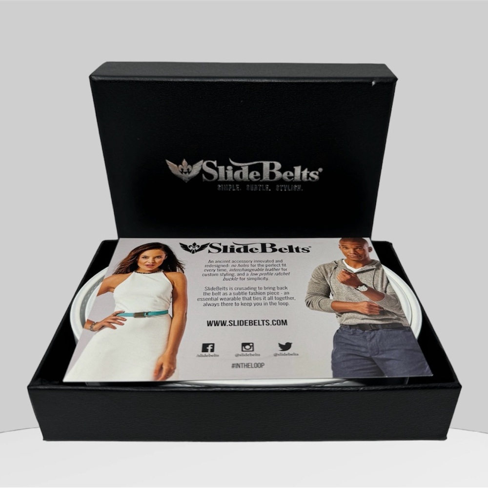 🛍️SALE🛍️ SlideBelts Classic White Belt (Simple,Subtle, Stylish) - Picture 5 of 11